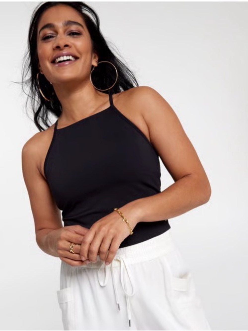 Calia Lustalux Cross Back CropTank Top